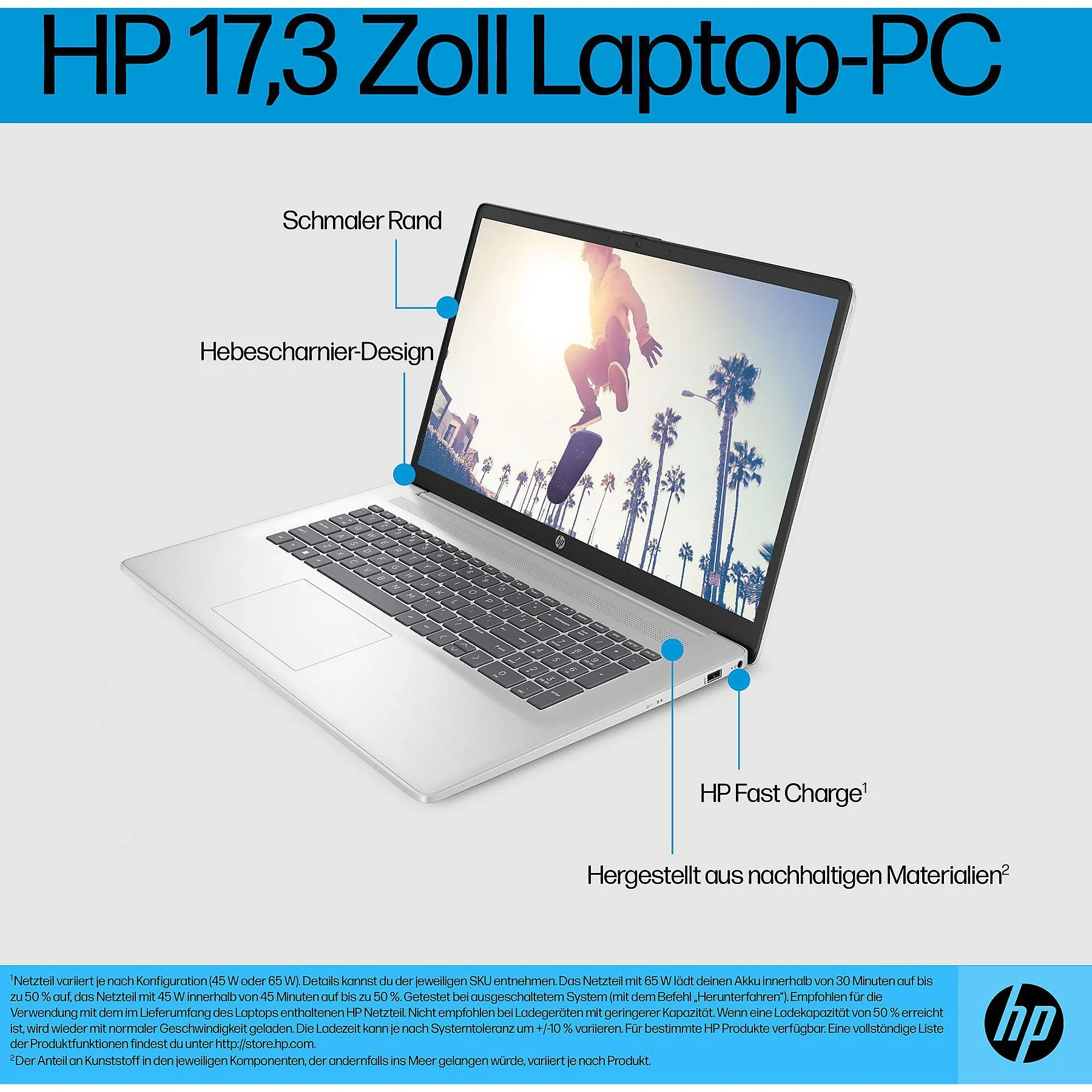 HP 17-cn0312ng – 17,3 pouces – Processeur Intel® série N N4500 – 8 Go de RAM – Disque dur de 512 Go – Carte graphique Intel® UHD – Windows 11 Famille – Image 9