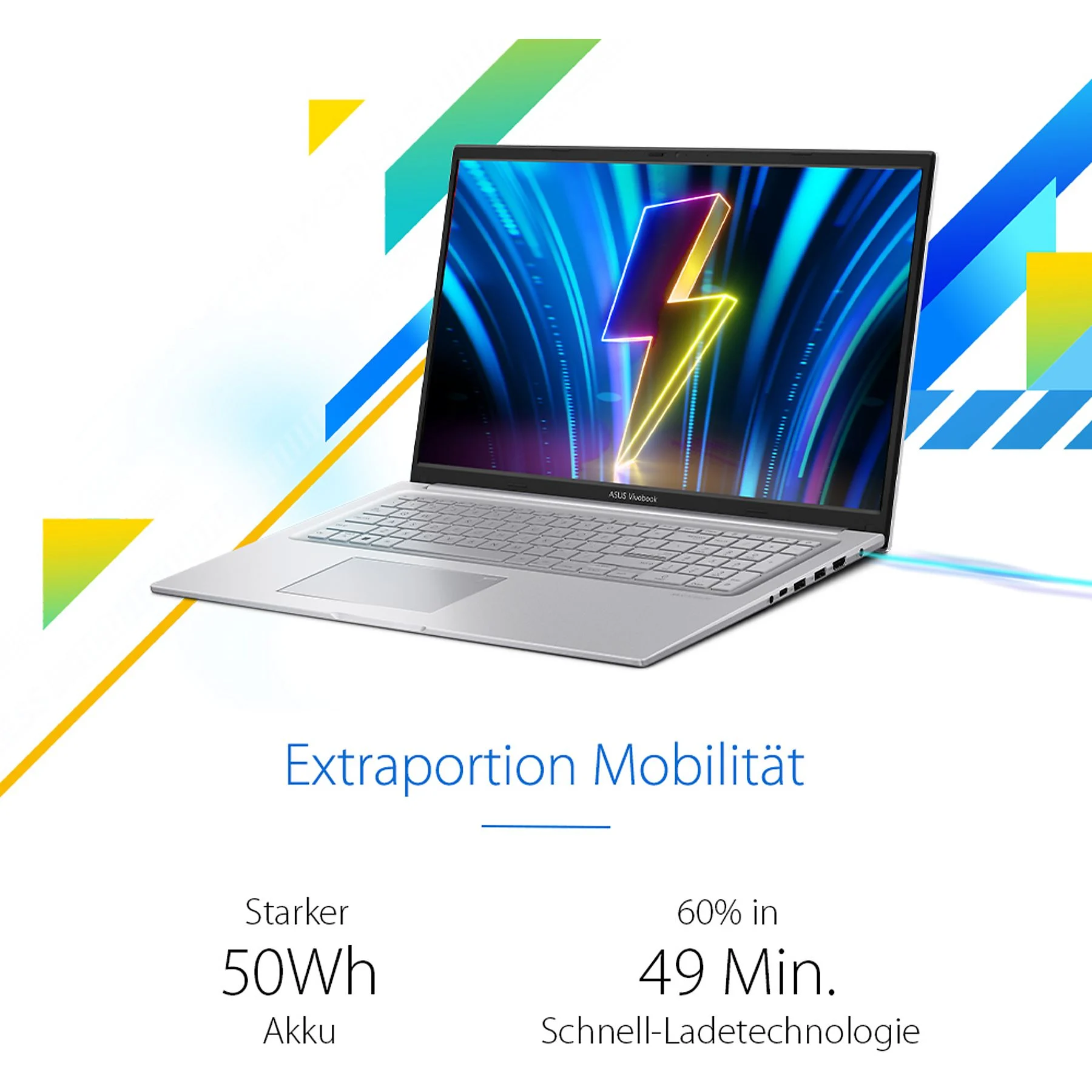 ASUS X1704VA-AU945W – 17,3 pouces – Intel® Core™ 7 150U – 16 Go – 512 Go – Carte graphique intégrée Intel® Core™ – Windows 11 Famille – Image 12