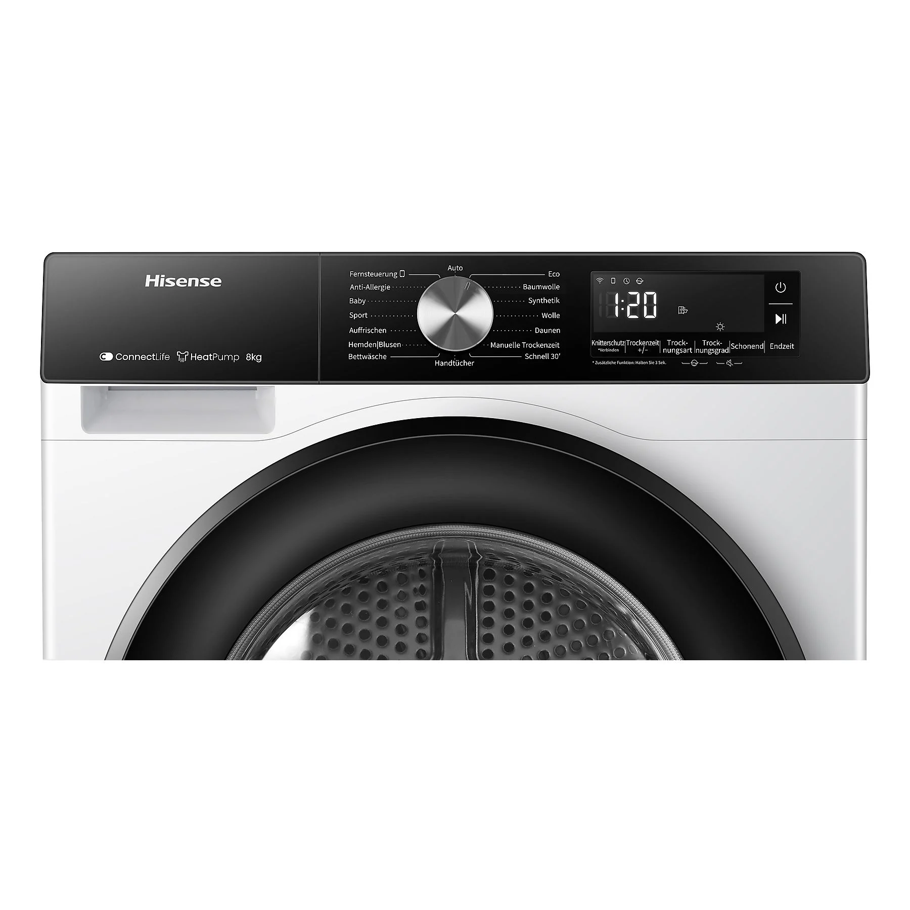 Sèche-linge à pompe à chaleur HISENSE DH3S802BW3 (8 kg, blanc) – Image 3